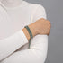 Bracelet à maillons suprême Kismet | Argent | Sarcelle